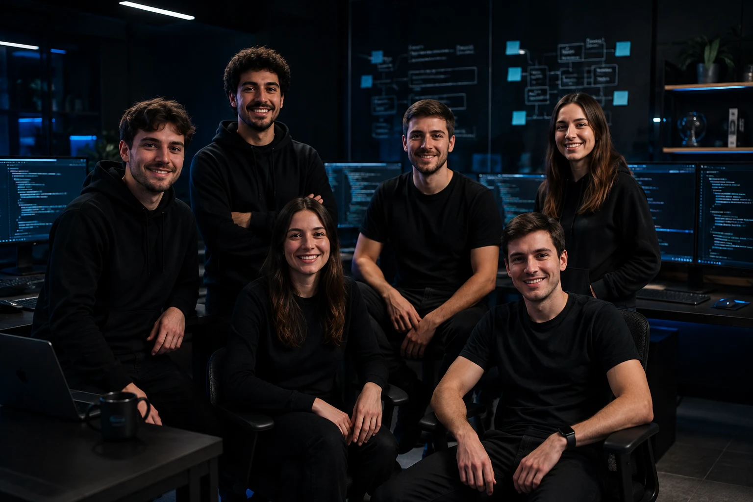 Equipo de huupi en la oficina de Cordoba